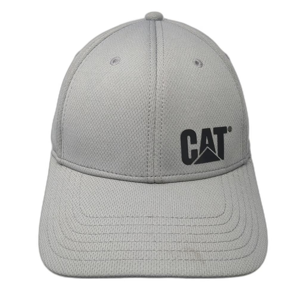 CAT Snapback Gray One Size Structured Recycled Polyester Workwear Hat Logo